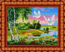 КБП 3008 рисунок для бисера "Русский пейзаж" 36*27 см